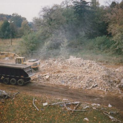 Bildreihe über den Abriss der Grenztruppen-Kaserne im Jahr 1992 - Foto: Privatbesitz
